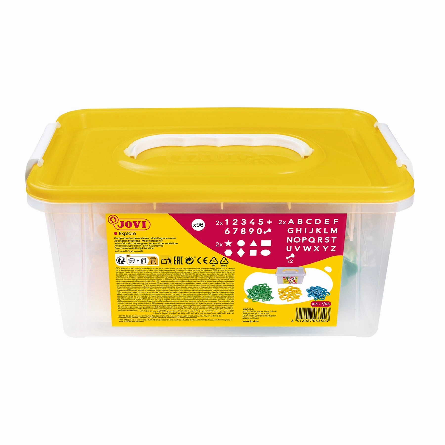 JOVI 96-Piece Dough & Clay Modelling Accessories - Multicolor