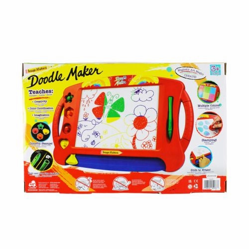 Jumbo Magnetic Doodle Maker Drawing Board Set - Multi-Color