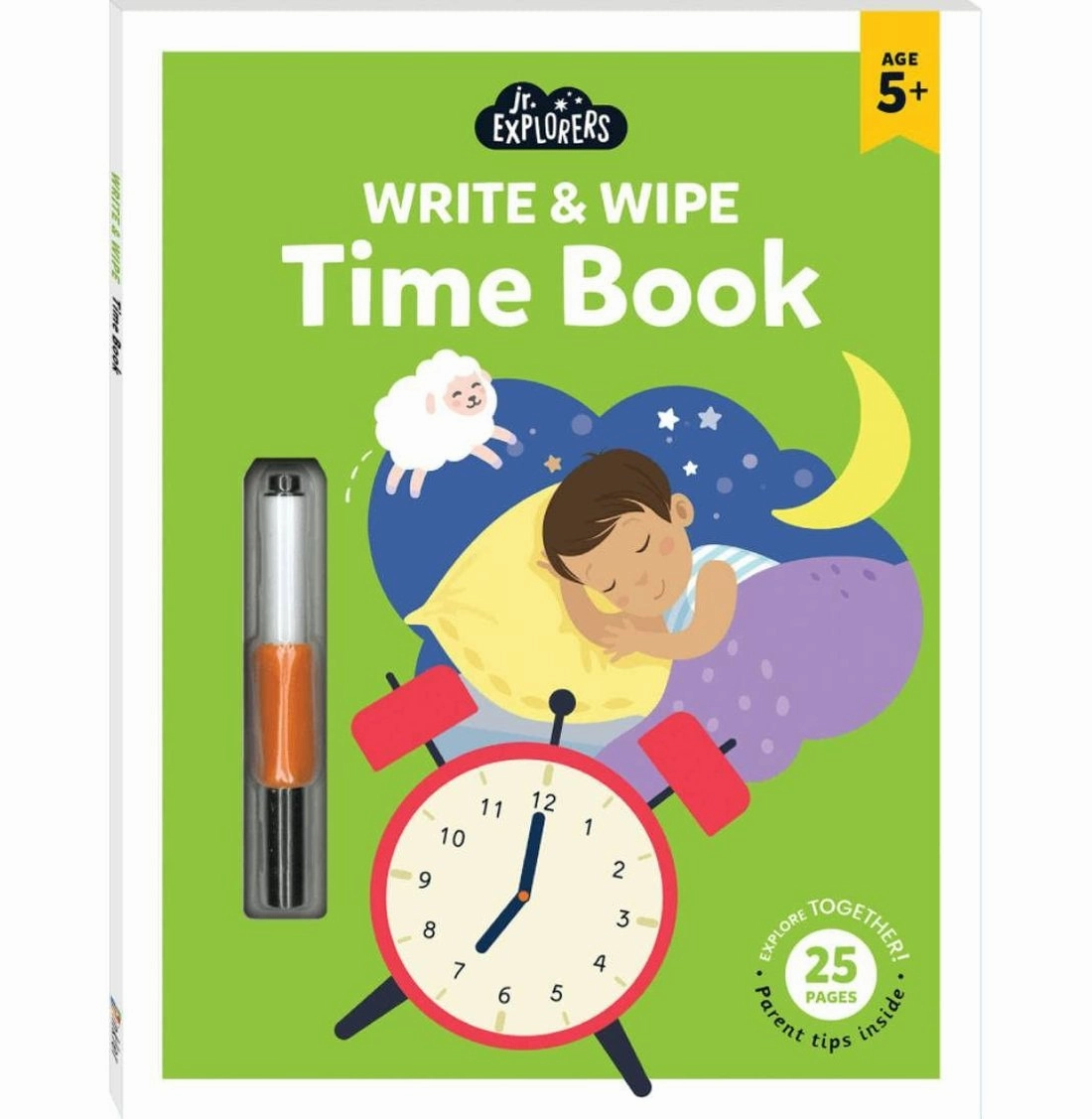 JUNIOR EXPLORERS WRITE AND WIPE TIME BOOK [Paperback] Hinkler