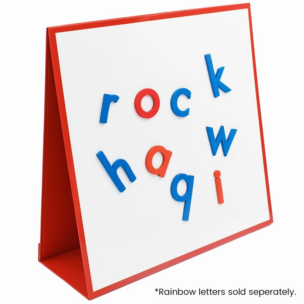 Junior Learning Double-Sided Tabletop Pocket Chart - Red & White