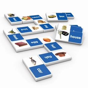 Junior Learning First Words Dominoes - Educational Set for Ages 4-5