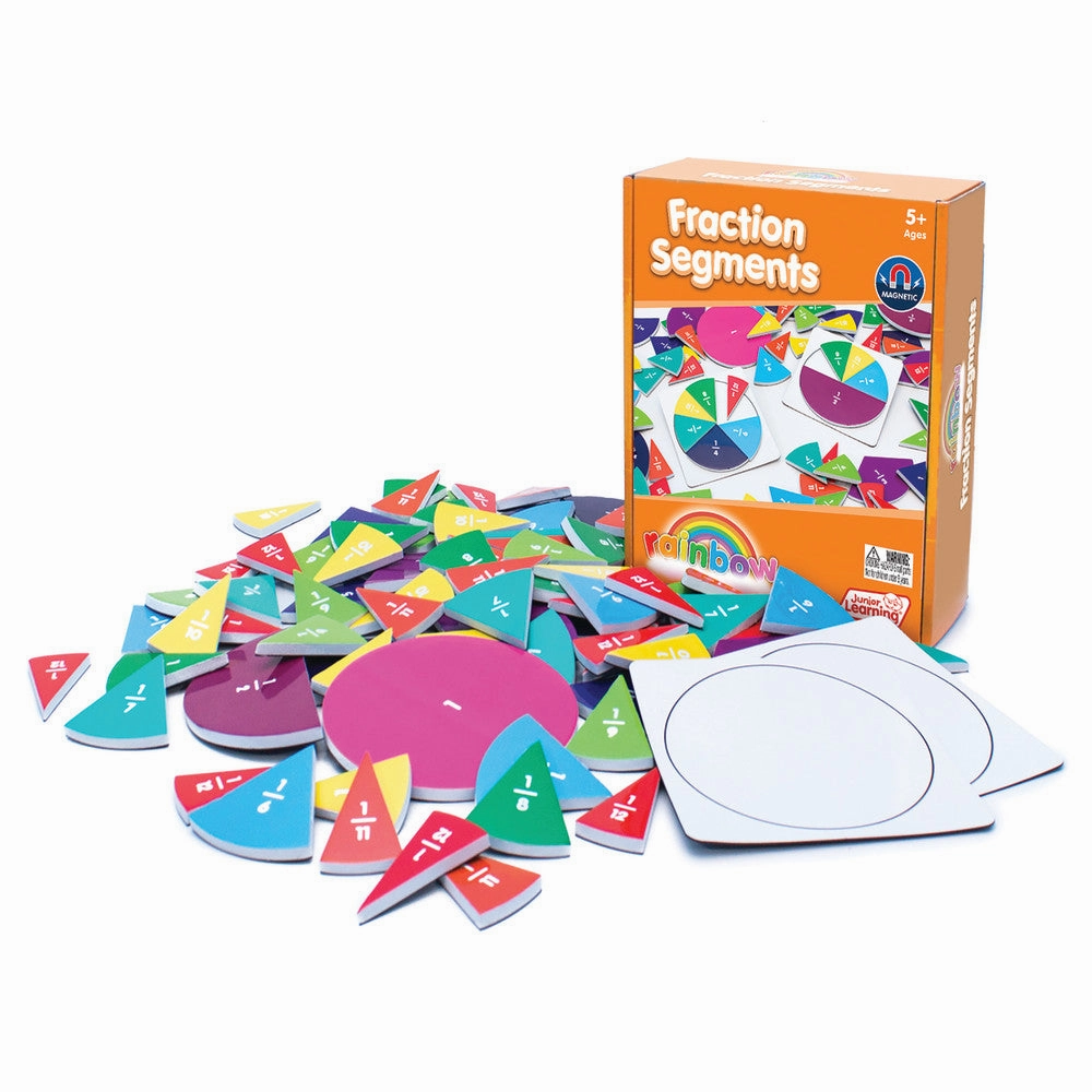 Junior Learning Fraction Segments - Magnetic Circle Puzzle Set