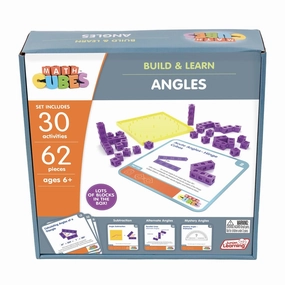 Junior Learning Mathcubes Angles Set - 62-Piece Educational Geometry Kit