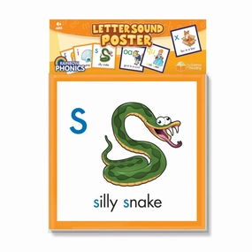 Junior Learning Rainbow Phonics - Educational Letter Sound Poster for Kids Ages 4 