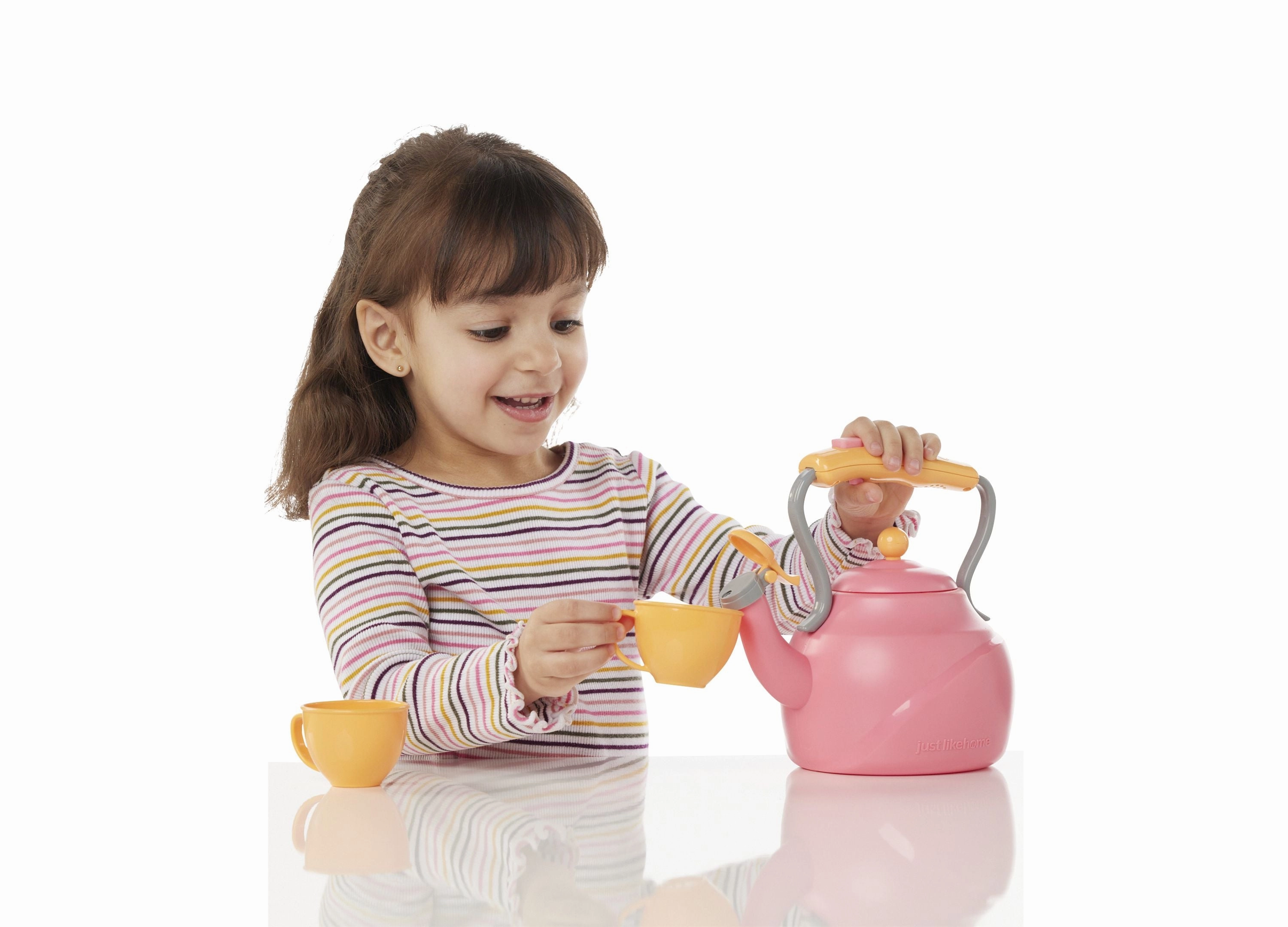 Just Like Home Whimsical Tea Kettle Playset