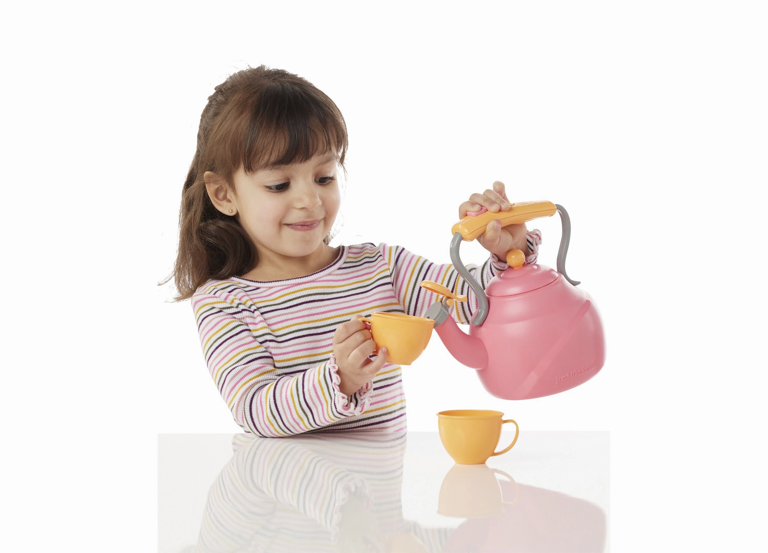 Just Like Home Whimsical Tea Kettle Playset