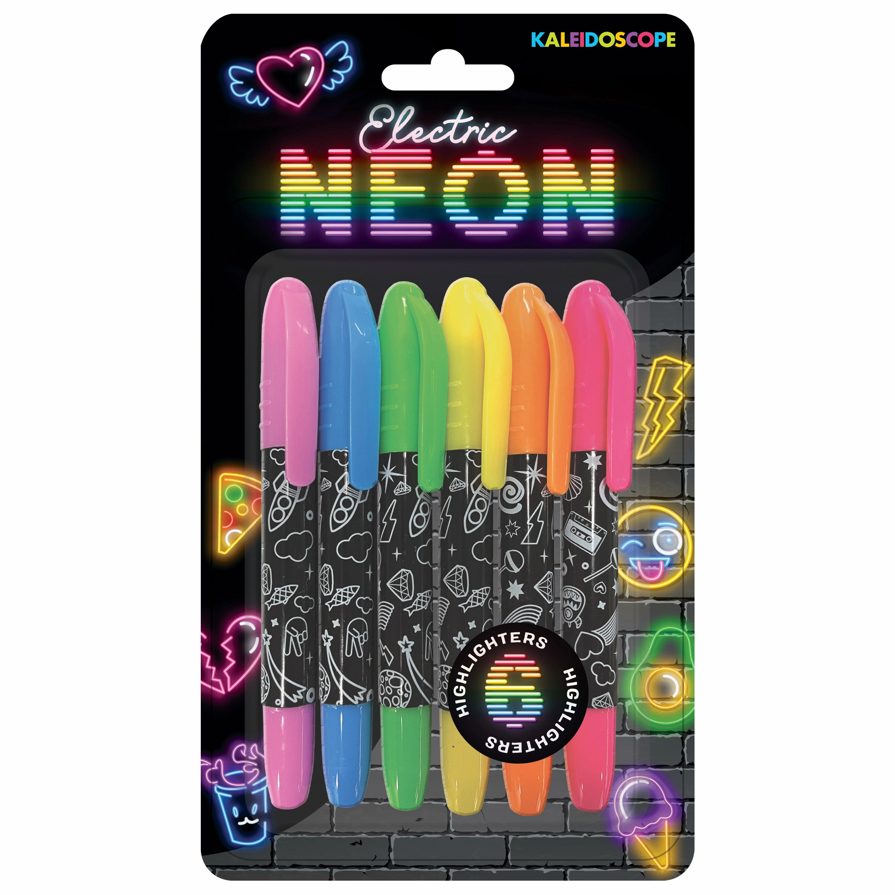 Kaleidoscope 6 Electric Neon Markers