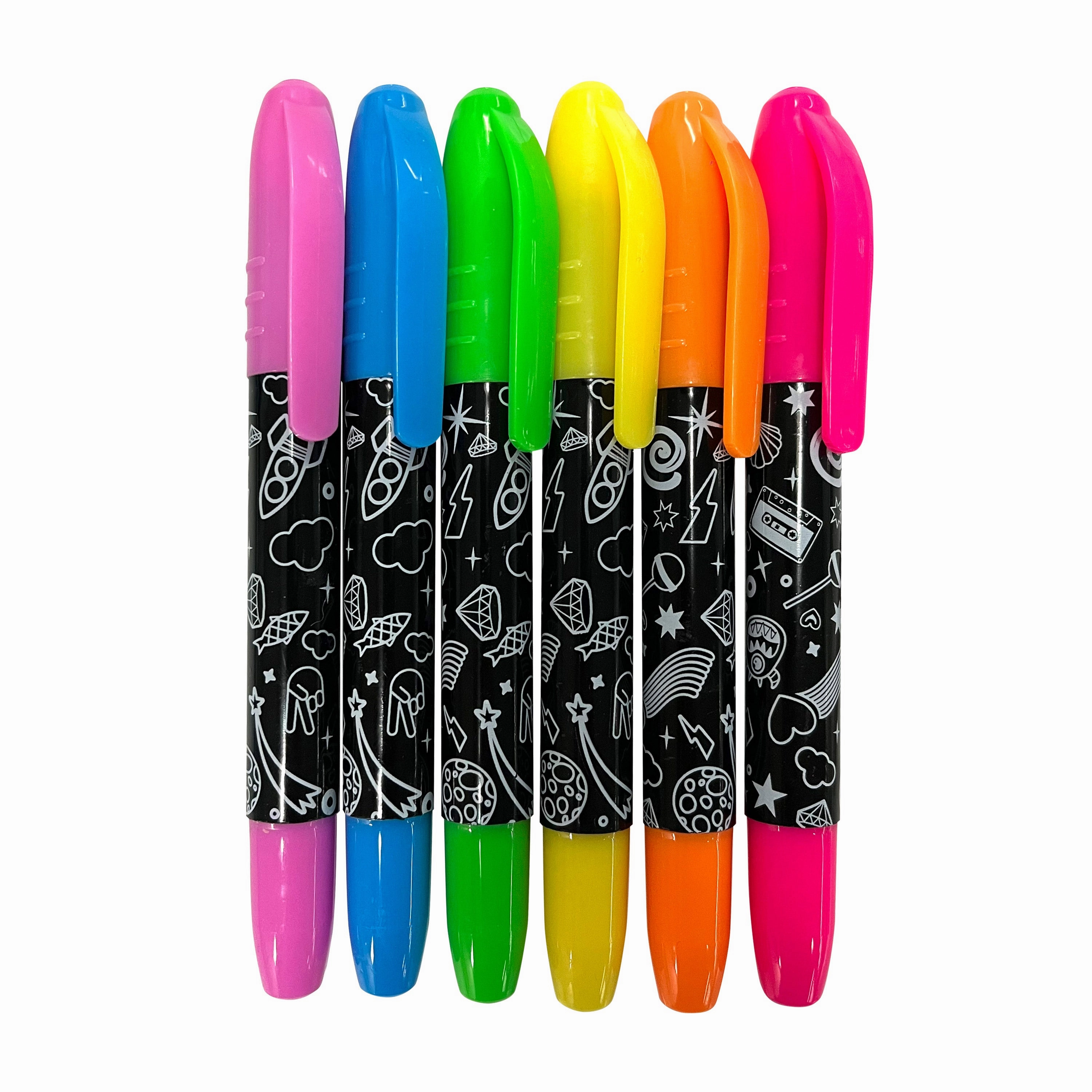 Kaleidoscope 6 Electric Neon Markers
