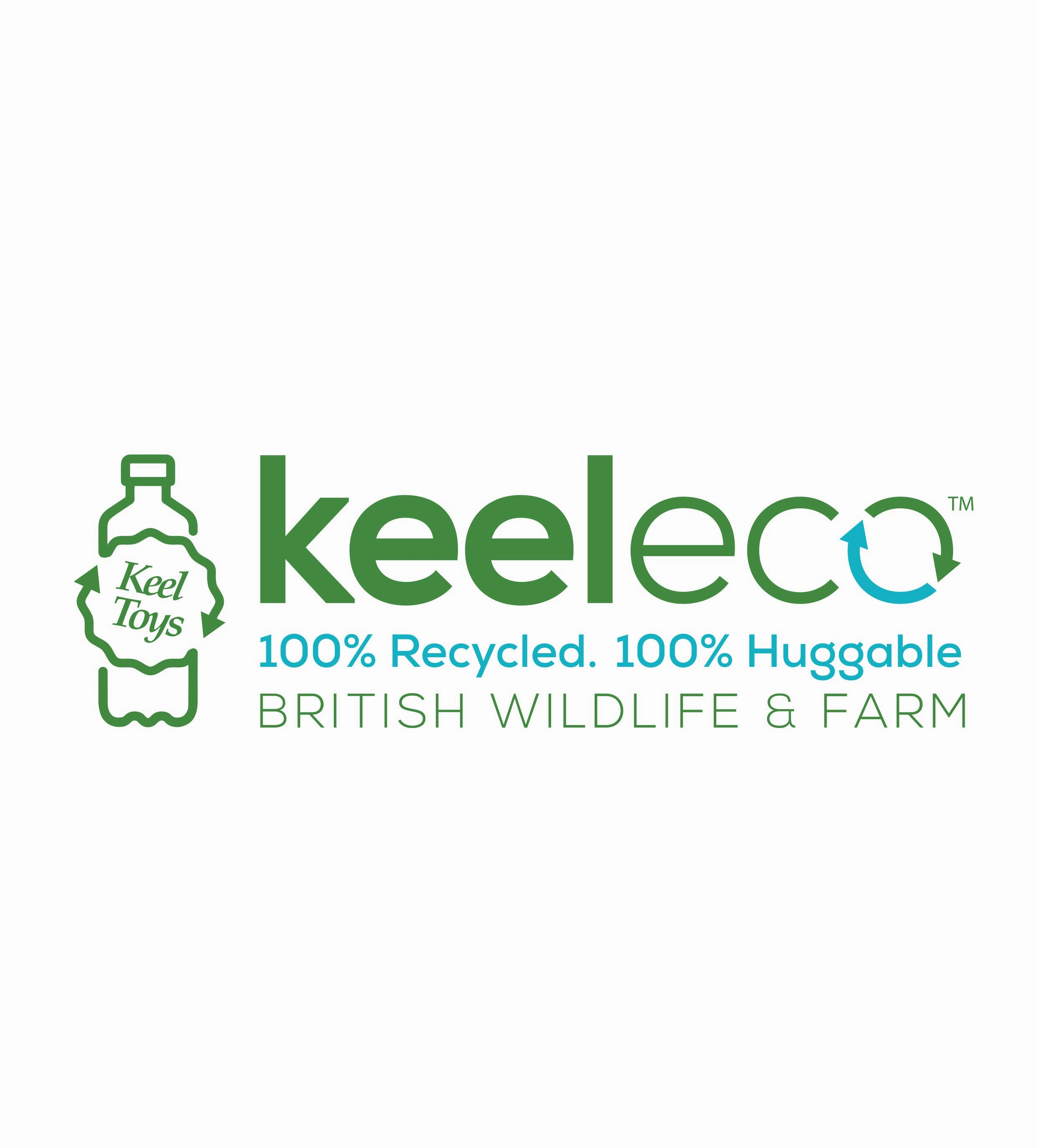 Keeleco 20cm  Pygmy Goat Recycled Farm Animal Soft Toy for All Ages