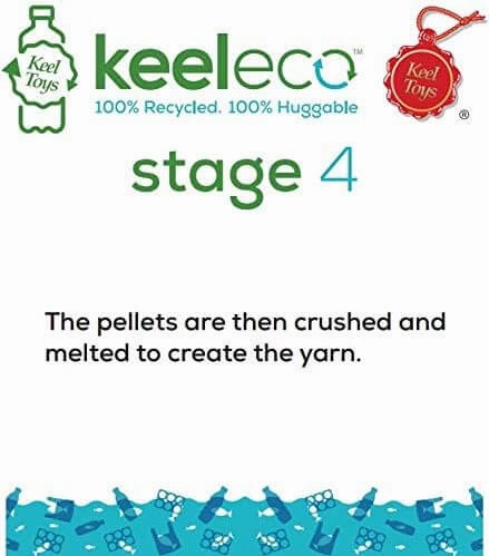Keeleco 20cm  Pygmy Goat Recycled Farm Animal Soft Toy for All Ages