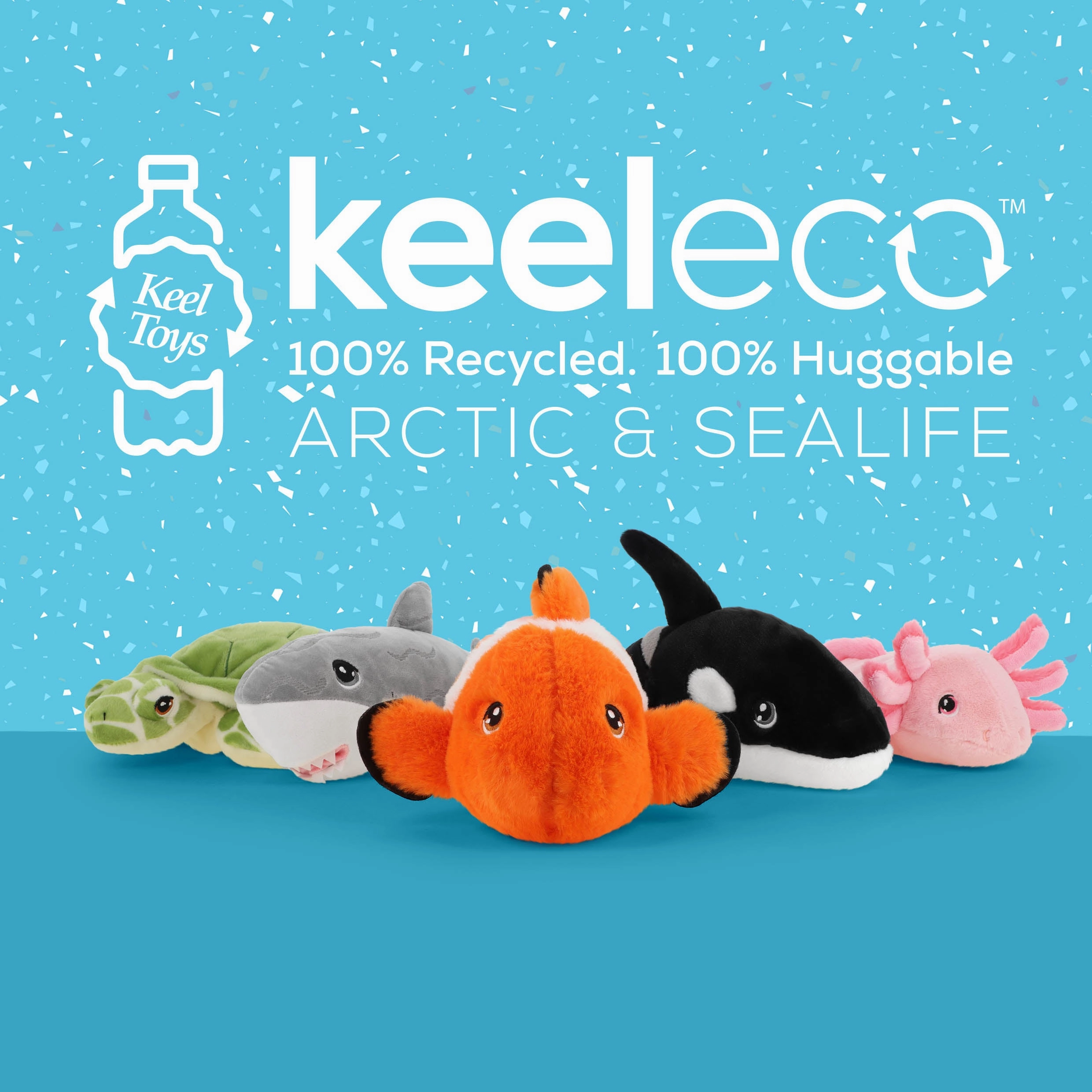 Keeleco 25cm Seagull Sealife Animal Recycled Soft Toy for All Ages