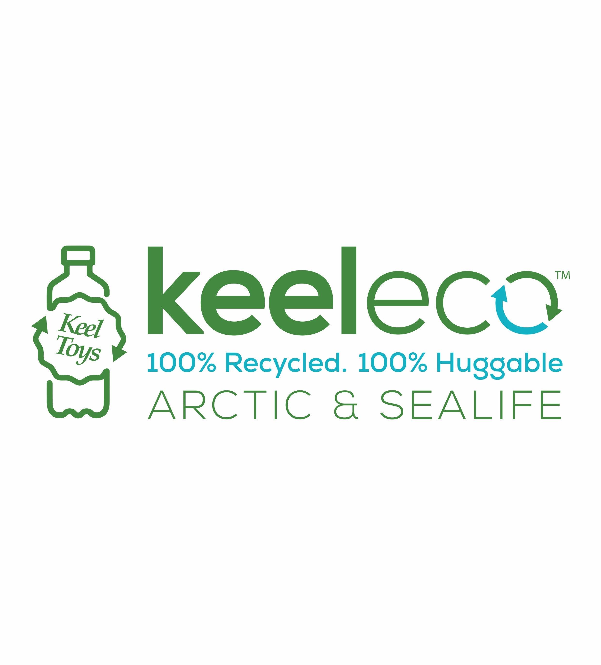 Keeleco 25cm Whale Sealife Animal Recycled Soft Toy for All Ages