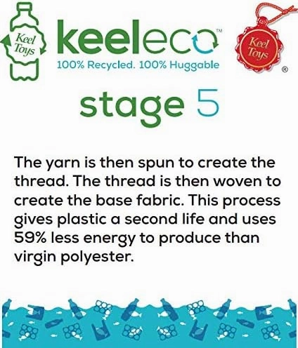 Keeleco 25cm Whale Sealife Animal Recycled Soft Toy for All Ages