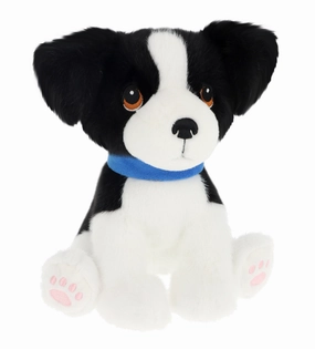 Keeleco Puppy Love 23cm Border Collie Puppy Soft Toy for All Ages