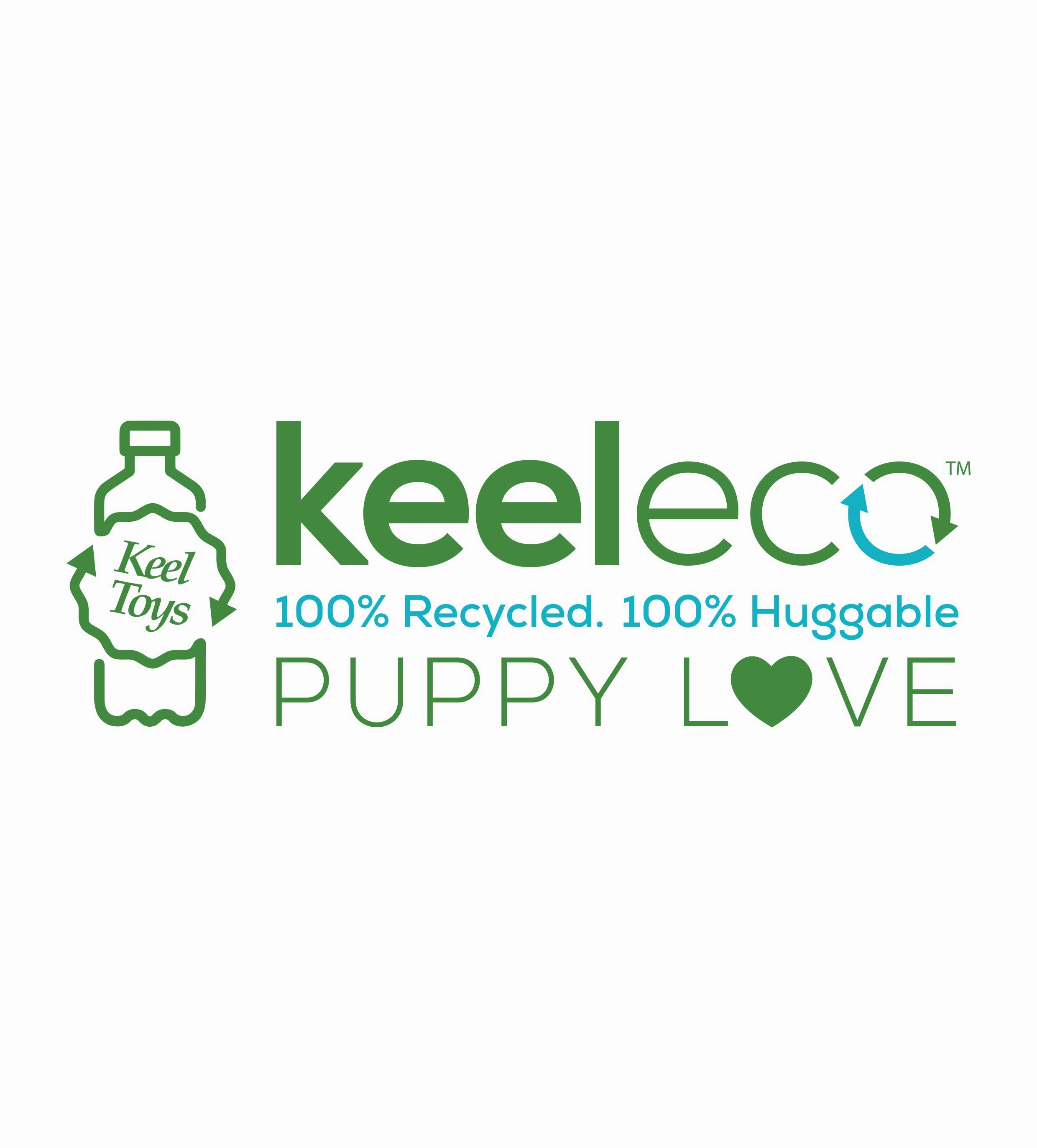 Keeleco Puppy Love 23cm Labrador Recycled Puppy Soft Toy for All Ages