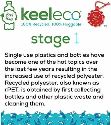 Keeleco Puppy Love 23cm Spaniel Recycled Puppy Soft Toy for All Ages