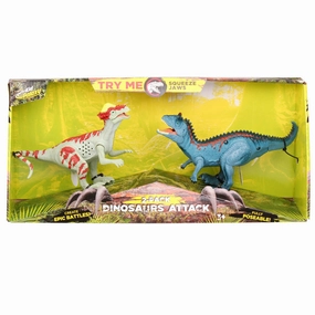 Kid Galaxy Dinosaur Attack Figures: Pachycephalosaurs & Carnosaurs