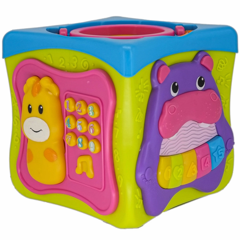 Kiddieland Light & Sound Activity Cube - Music & Animal Play Center