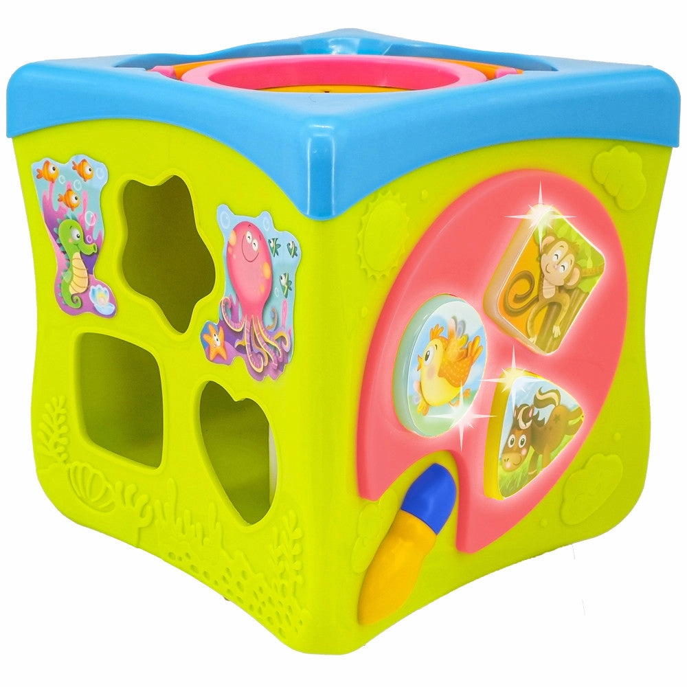 Kiddieland Light & Sound Activity Cube - Music & Animal Play Center