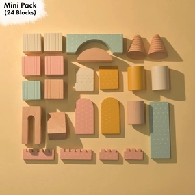 Kiddies Kingdom Large Builder Pack Wooden Blocks For Ages 3 and Above