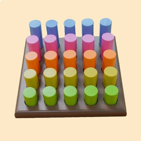 Kiddies Kingdom Rod Peg Steps Motor Skill Toys For Ages 2 Years and Above
