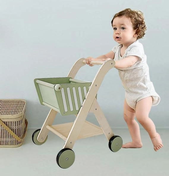 Kiddies Kingdom Shop 'N' Roll Cart Imaginative Play For Ages 3 and Above