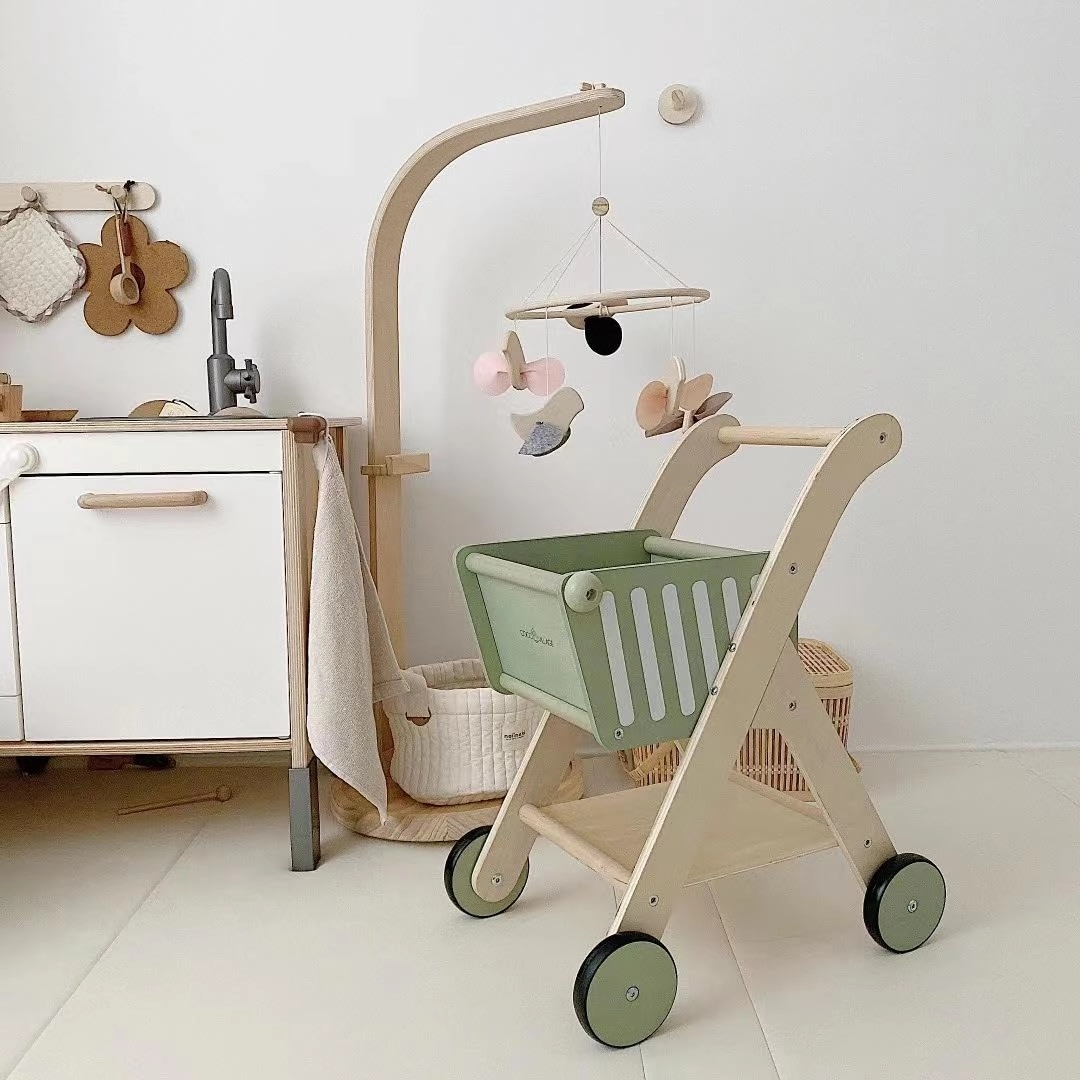 Kiddies Kingdom Shop 'N' Roll Cart Imaginative Play For Ages 3 and Above