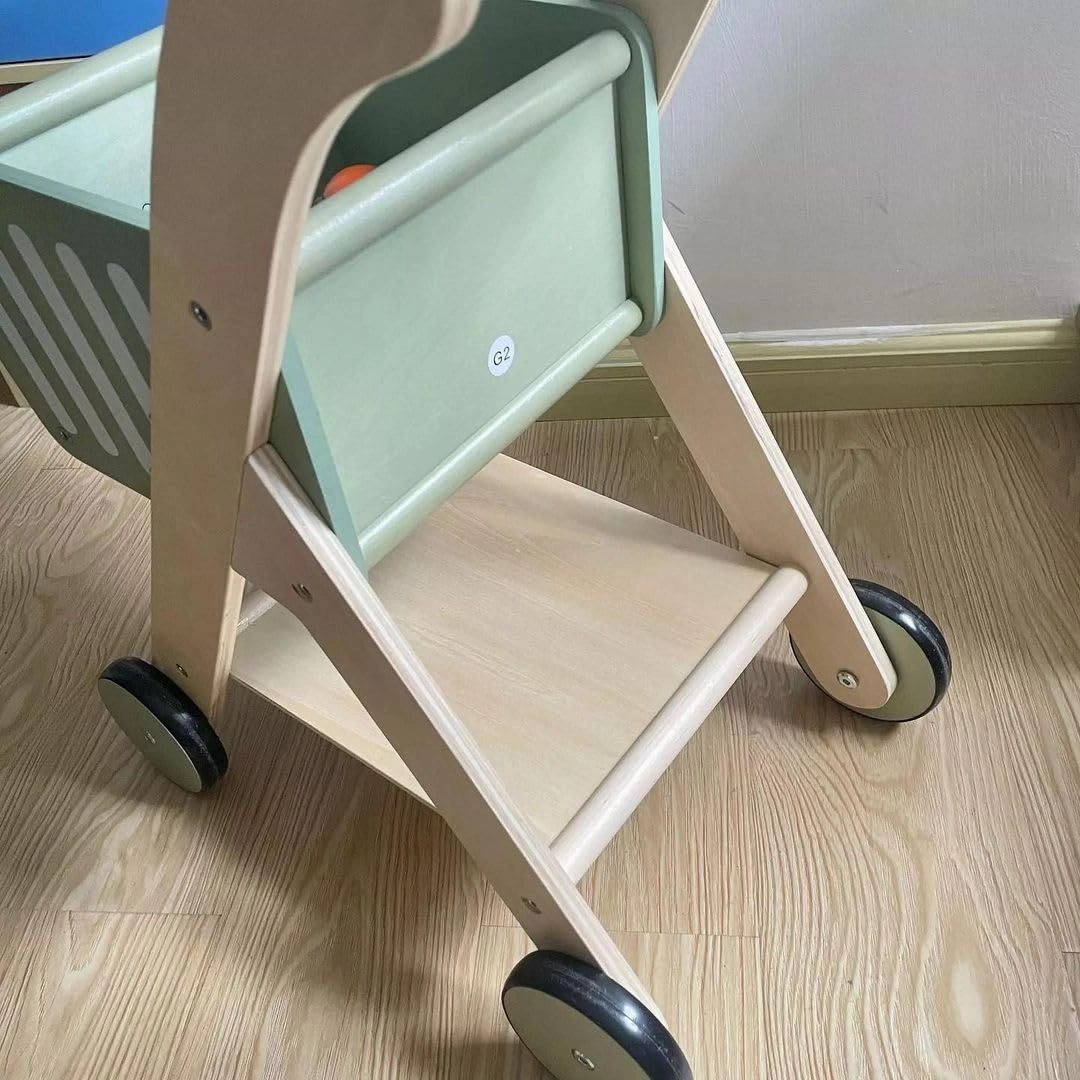 Kiddies Kingdom Shop 'N' Roll Cart Imaginative Play For Ages 3 and Above