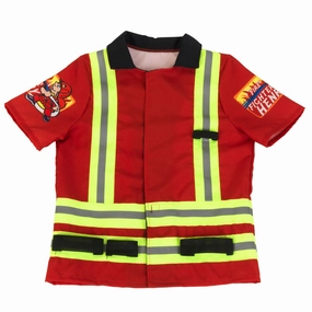 Klein 5-Piece PRO Firefighter Costume - Vibrant Red & Yellow - Kids Ages 3 