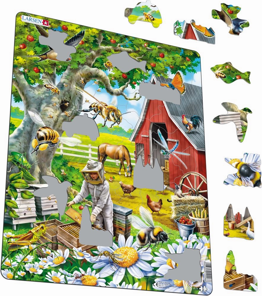 Larsen Bee Keeping Frame Tray Puzzle