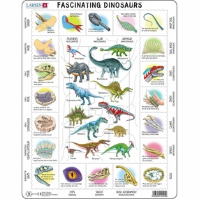 Larsen Fascinating Dinosaurs Frame Tray Puzzle