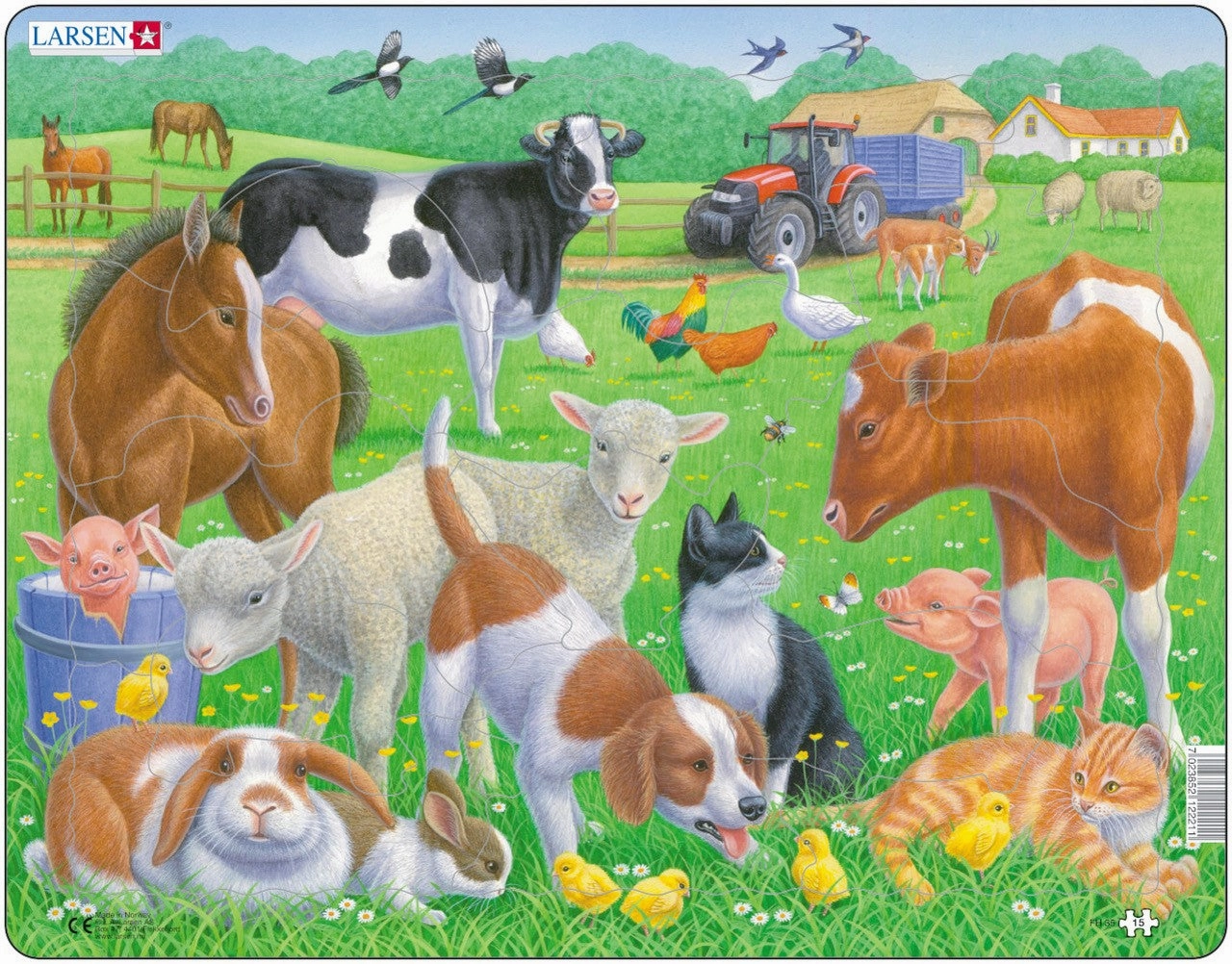 Larsen Pets And Farm Animals Frame Tray Puzzle
