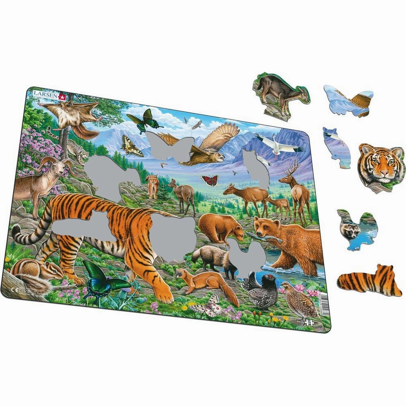 Larsen Siberian Tiger Frame Tray Puzzle