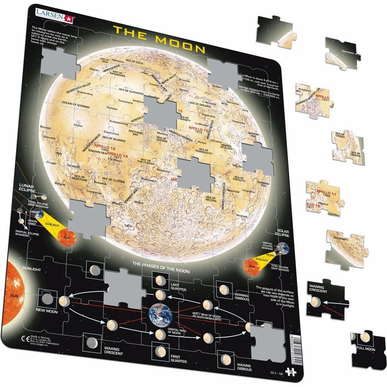 Larsen The Moon Frame Tray Puzzle