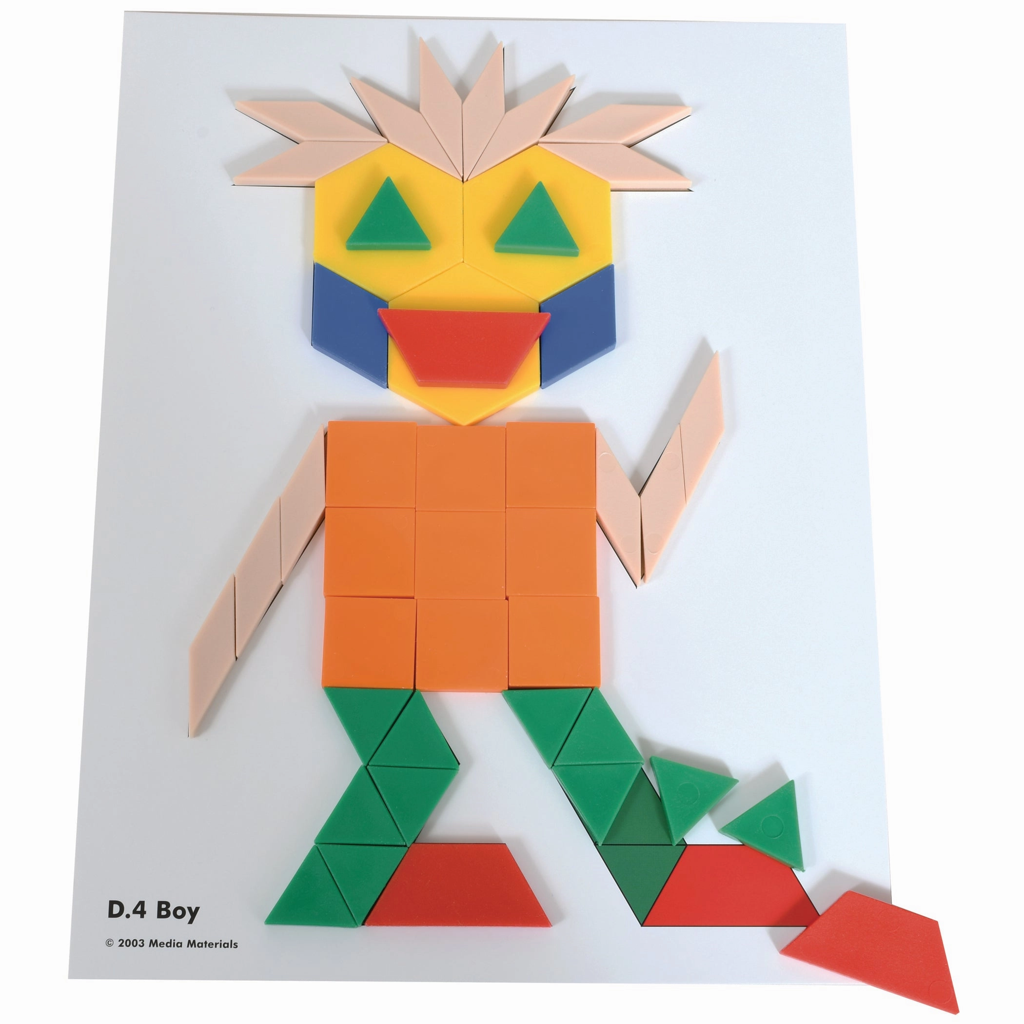 Learning Advantage Fun Geometry Pattern Block Activity Cards - Set of 60