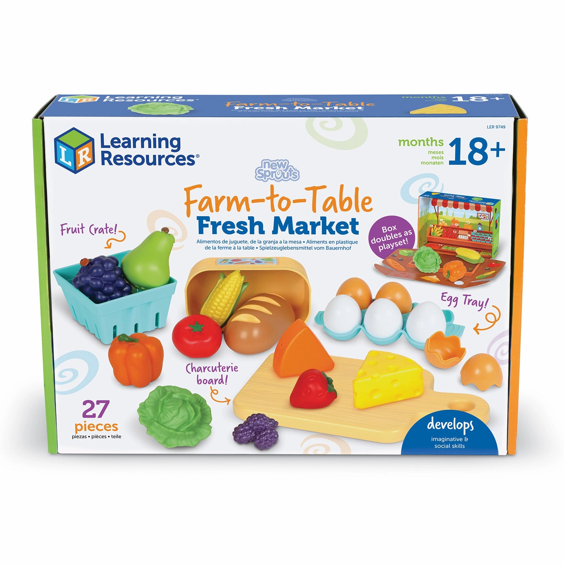Learning Resources 27-Piece New Sprouts Fresh Market Set