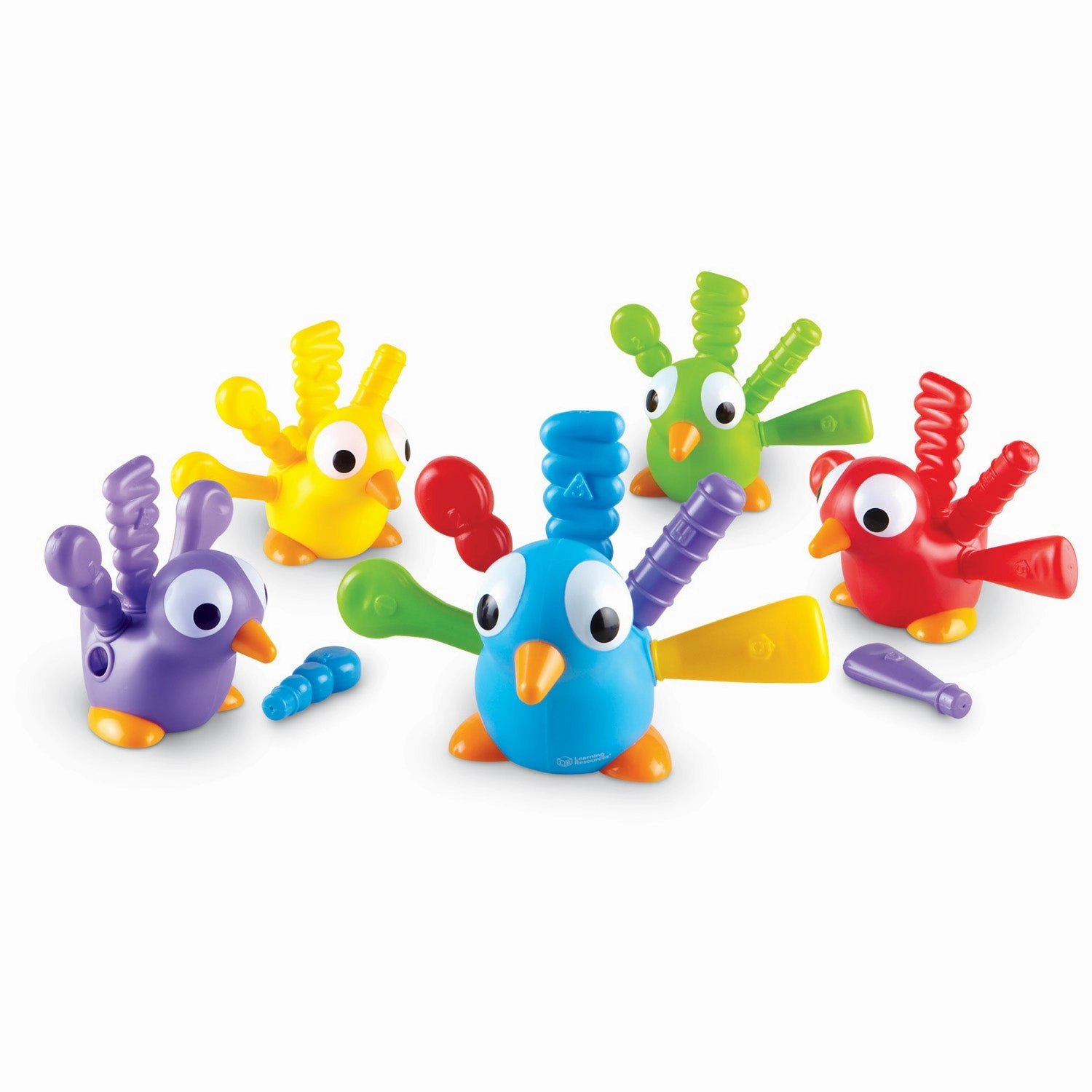 Learning Resources Fine Motor Peacock Pals - Textured Feathers for Tactile Learning