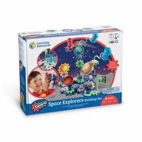 Learning Resources Gears! Gears! Gears! 80-Piece Space Explorers Building Set