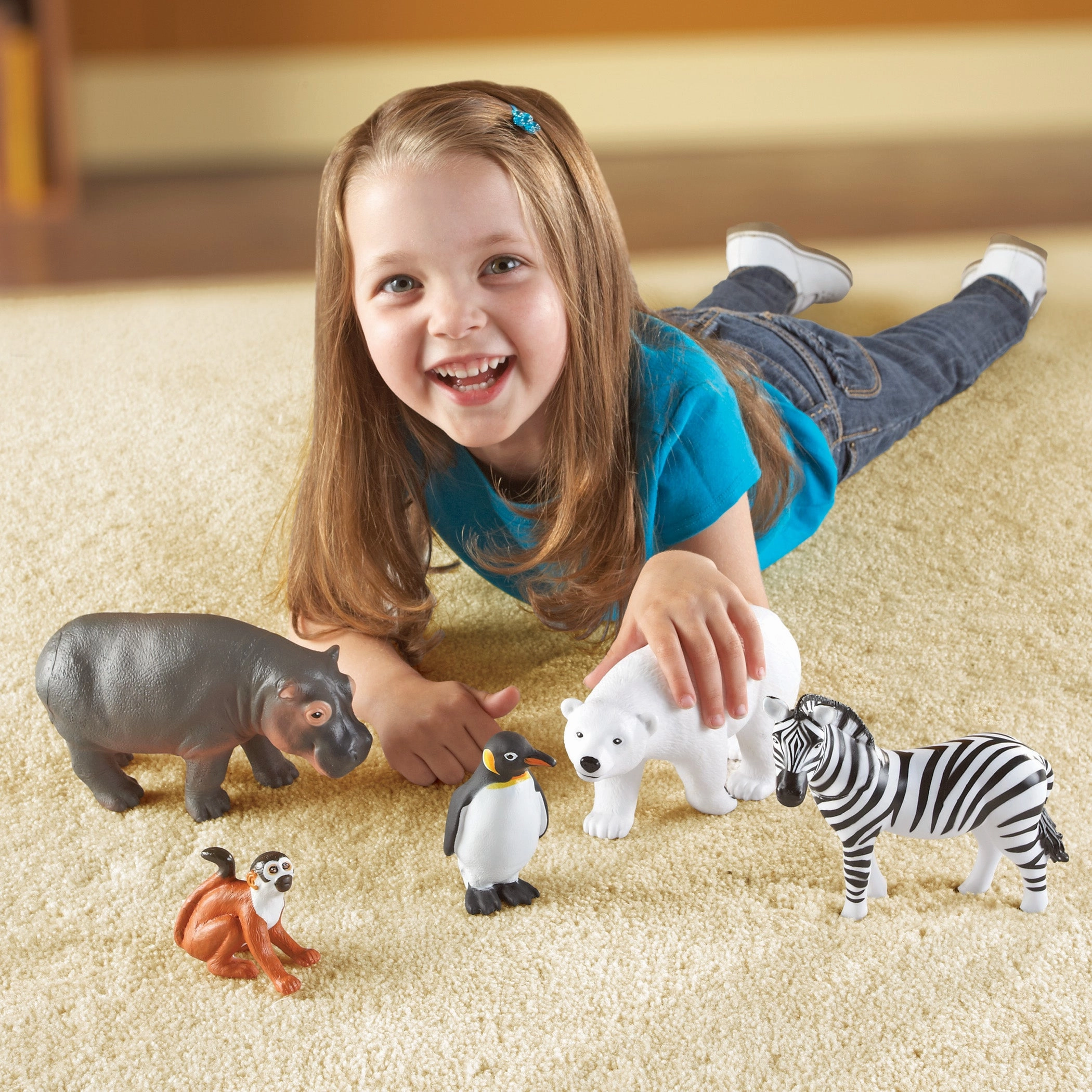 Learning Resources Jumbo Zoo Animals - Playful 5-Piece Set