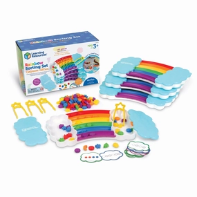 Learning Resources Rainbow Sorting Trays - Educational Classroom Set