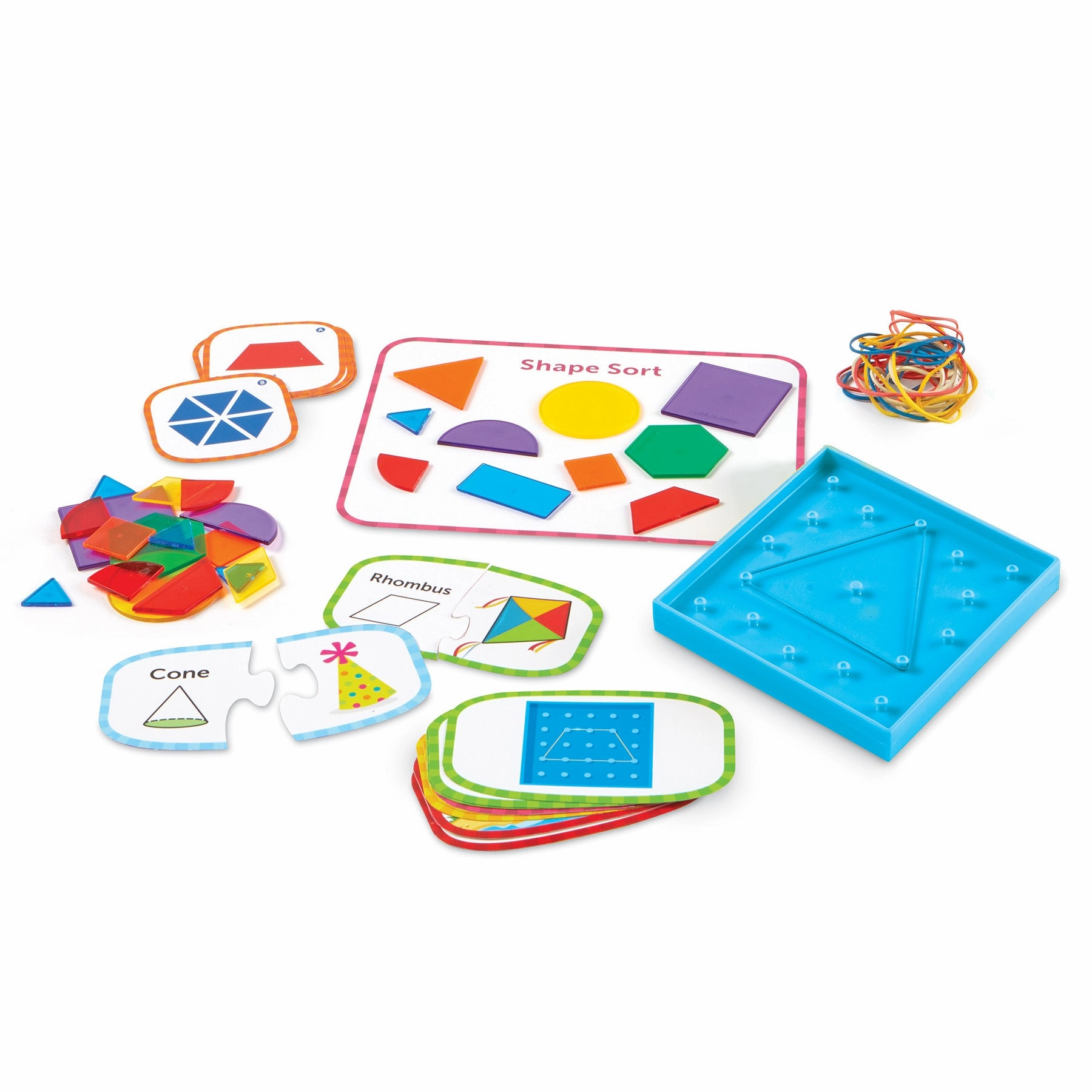 Learning Resources Skill Builders! 1st Grade Geometric Shapes - Math Mastery Set