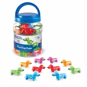 Learning Resources Snap-n-Learn Rhyming Pups - Educational Toy for Early Phonics