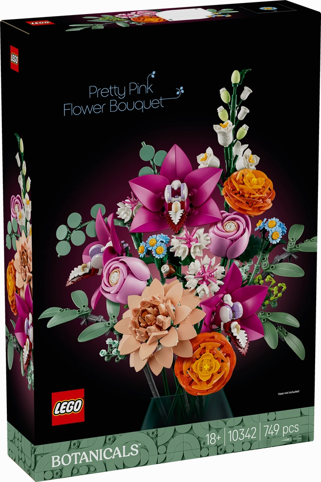 LEGO 10342 Botanicals Pretty Pink Flower Bouquet