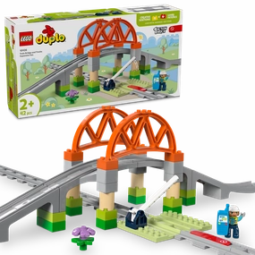 LEGO 10426 DUPLO Trains Train Bridge And Tracks Expansion Set