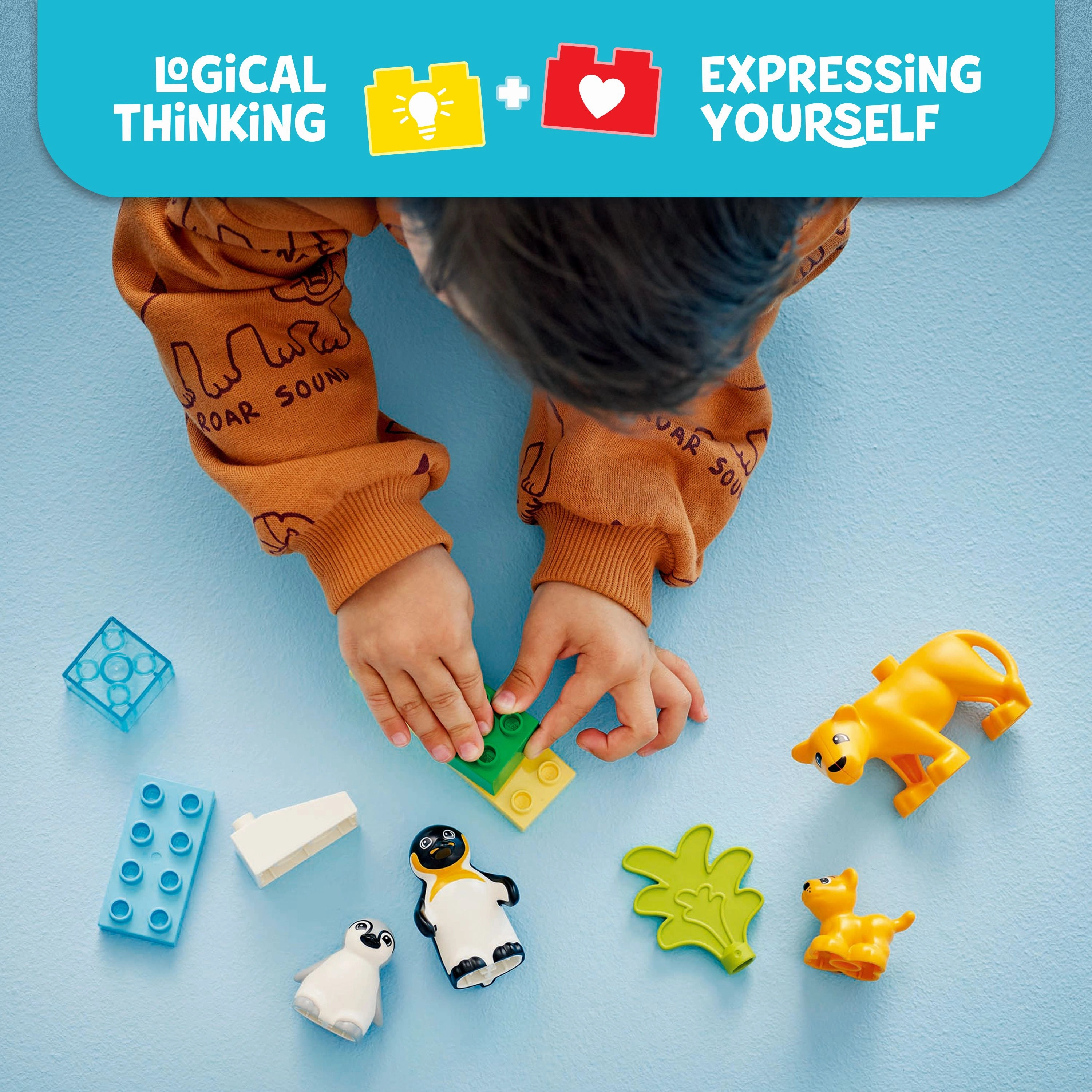 LEGO 10442 DUPLO Wild Animal Families: Penguins & Lions