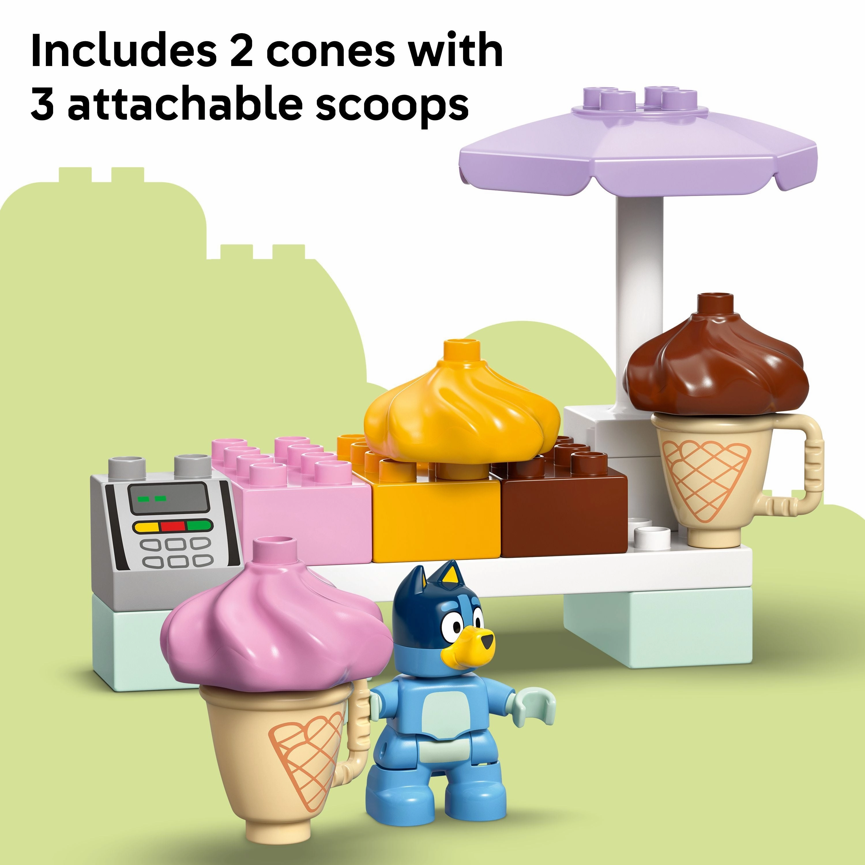LEGO 10458 DUPLO Bluey Ice Cream Trip with Bluey