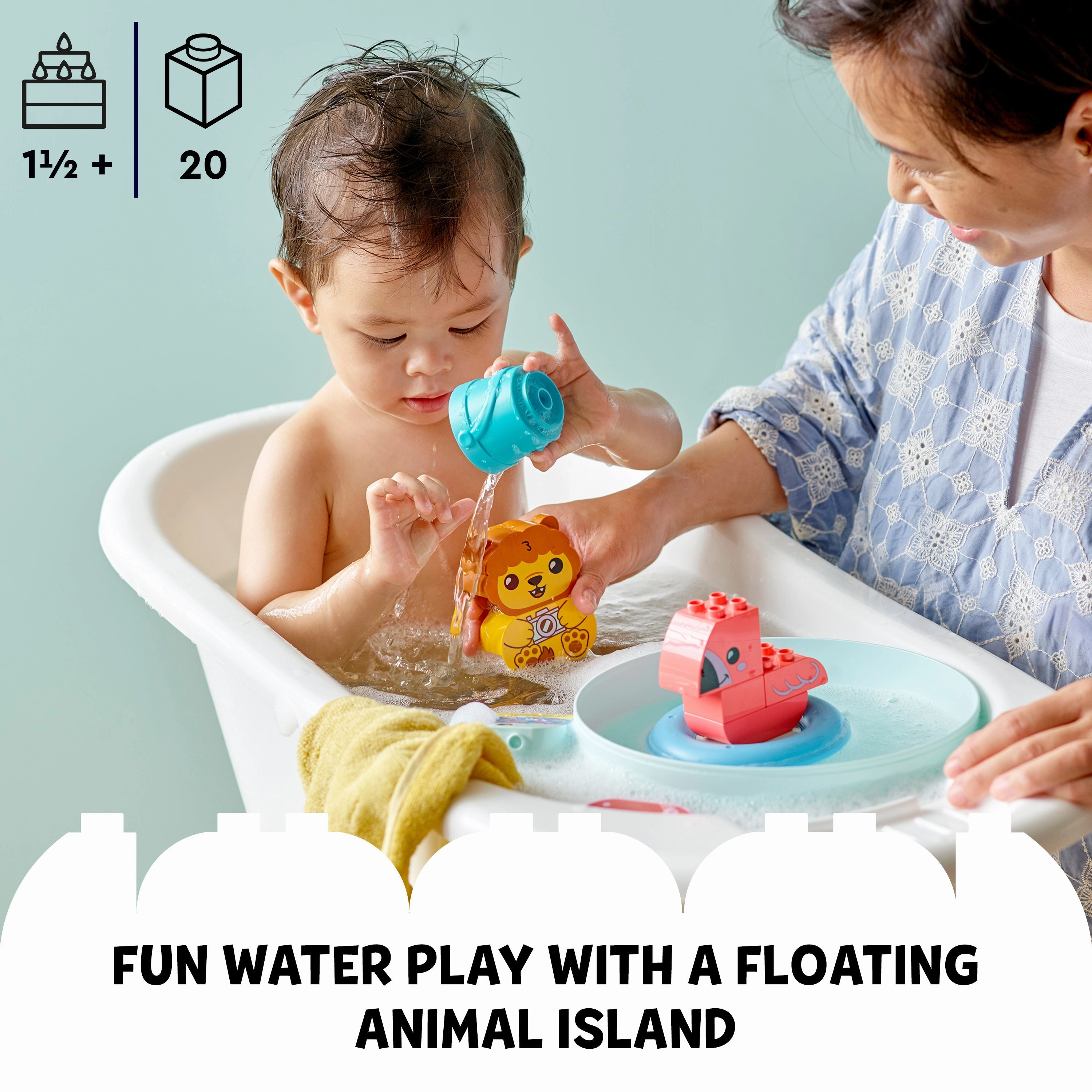 LEGO 10966 DUPLO Bath Time Fun: Floating Animal Island