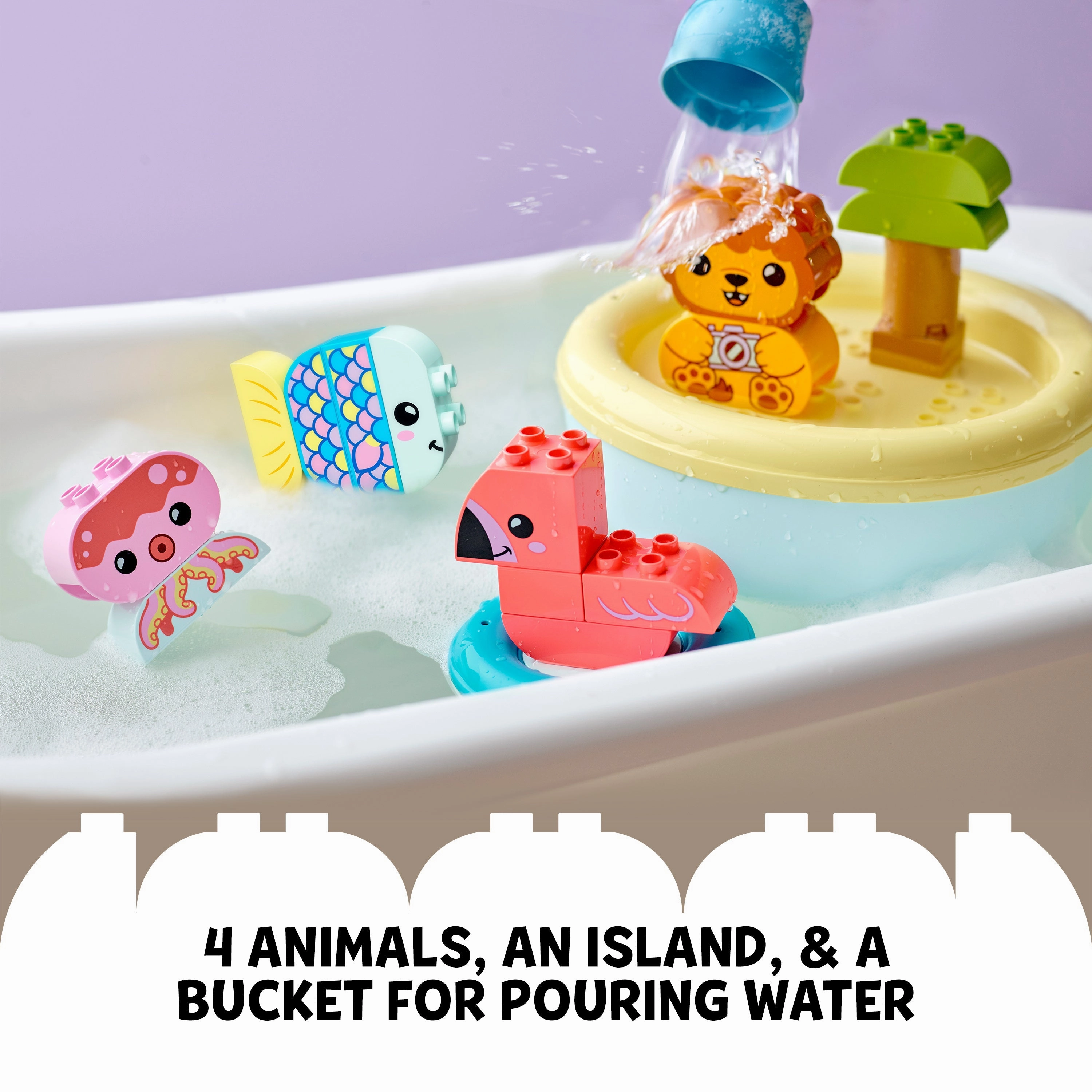 LEGO 10966 DUPLO Bath Time Fun: Floating Animal Island