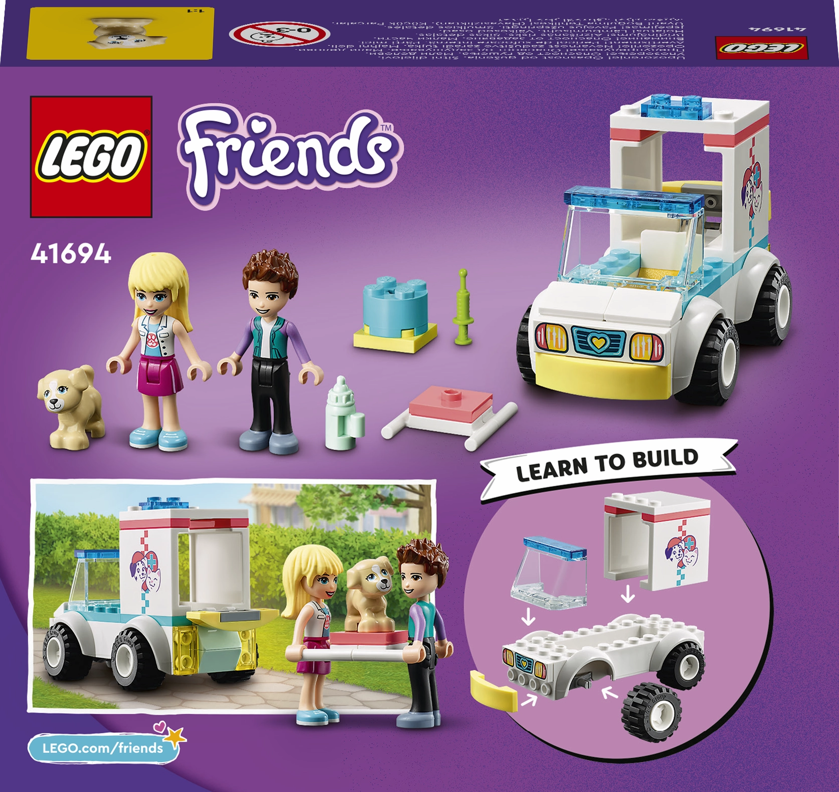 LEGO 41694 Friends Pet Clinic Ambulance