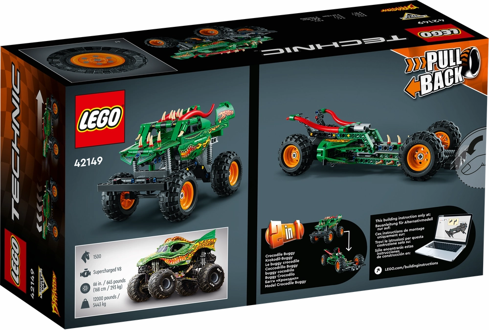 LEGO 42149 Technic Monster Jam Dragon